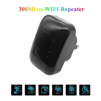 Wireless WiFi Repeater 300Mbps 2.4Ghz Repeater Network Expander Range