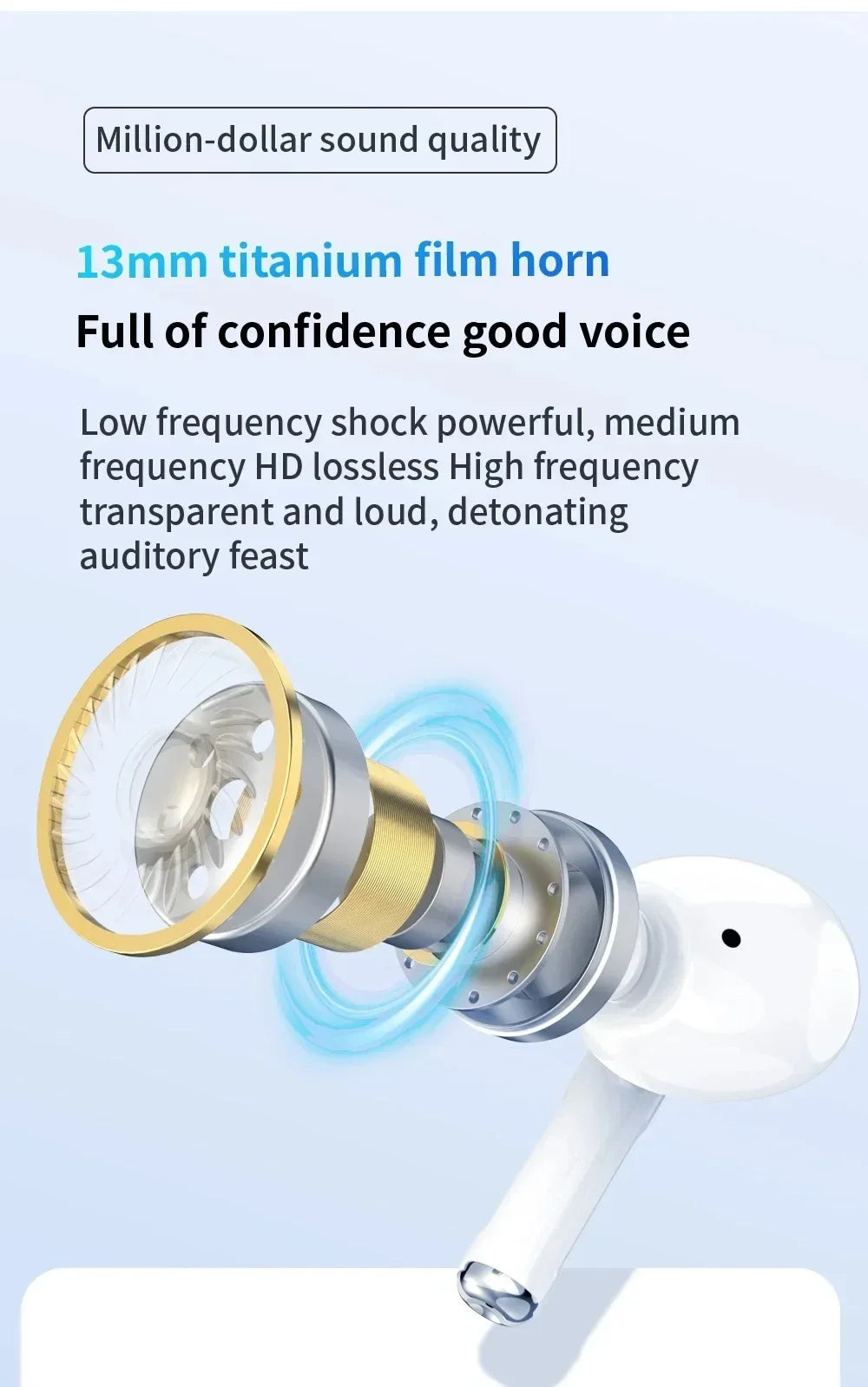 2025 New Air Pro True Wireless Bluetooth Earphones Headphones HiFi Sound Low Latency Noise Reduction Earbuds for IPhone Android