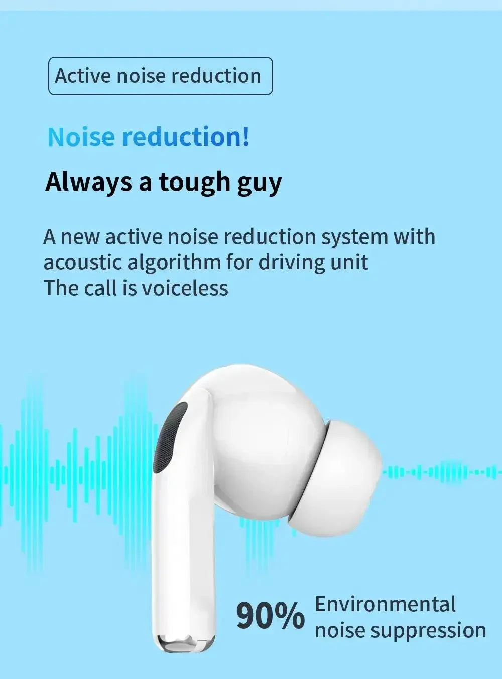 2025 New Air Pro True Wireless Bluetooth Earphones Headphones HiFi Sound Low Latency Noise Reduction Earbuds for IPhone Android