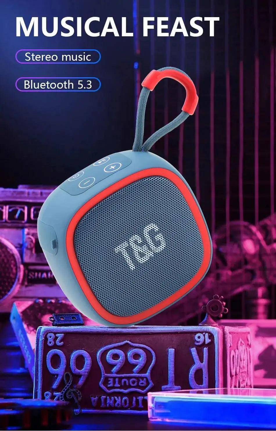 Wireless Bluetooth Speaker Outdoor Portable Subwoofer Radio FM Music Sound Box Mini Aux Blutooth Bocina Blootooth Mp3 Audio Loud