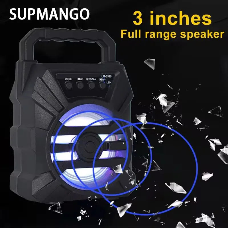 Wireless Speaker Sound Box High Power BT Speakers Tf Udisk Karaoke Handheld Sound Subwoofers For Dancing