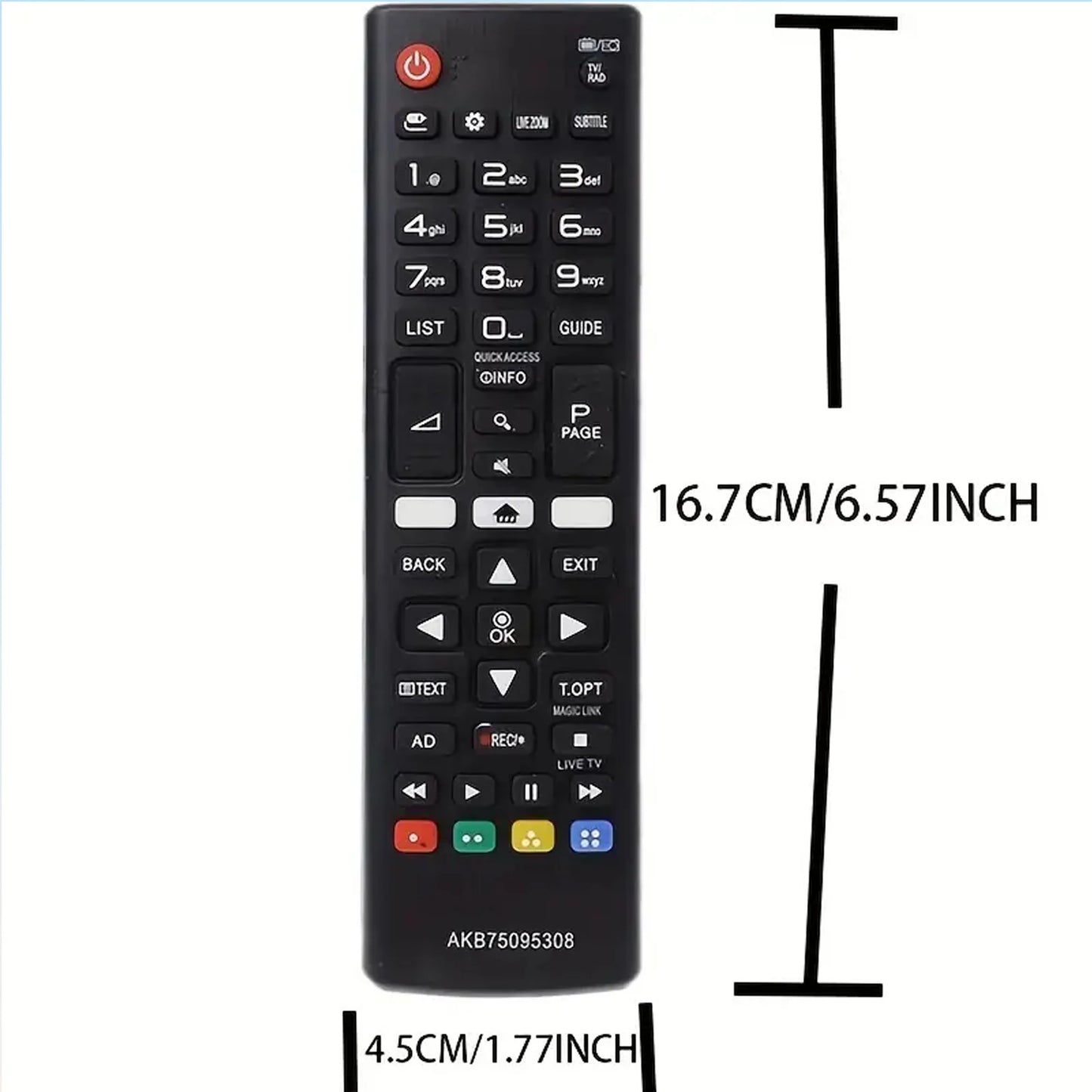 AKB75095308 Universal Remote Control for TV32LJ610V 43UJ634V 49UJ634V 55UJ634V 65UJ634V 43UJ6309 49UJ6309 60UJ6309 65UJ6309