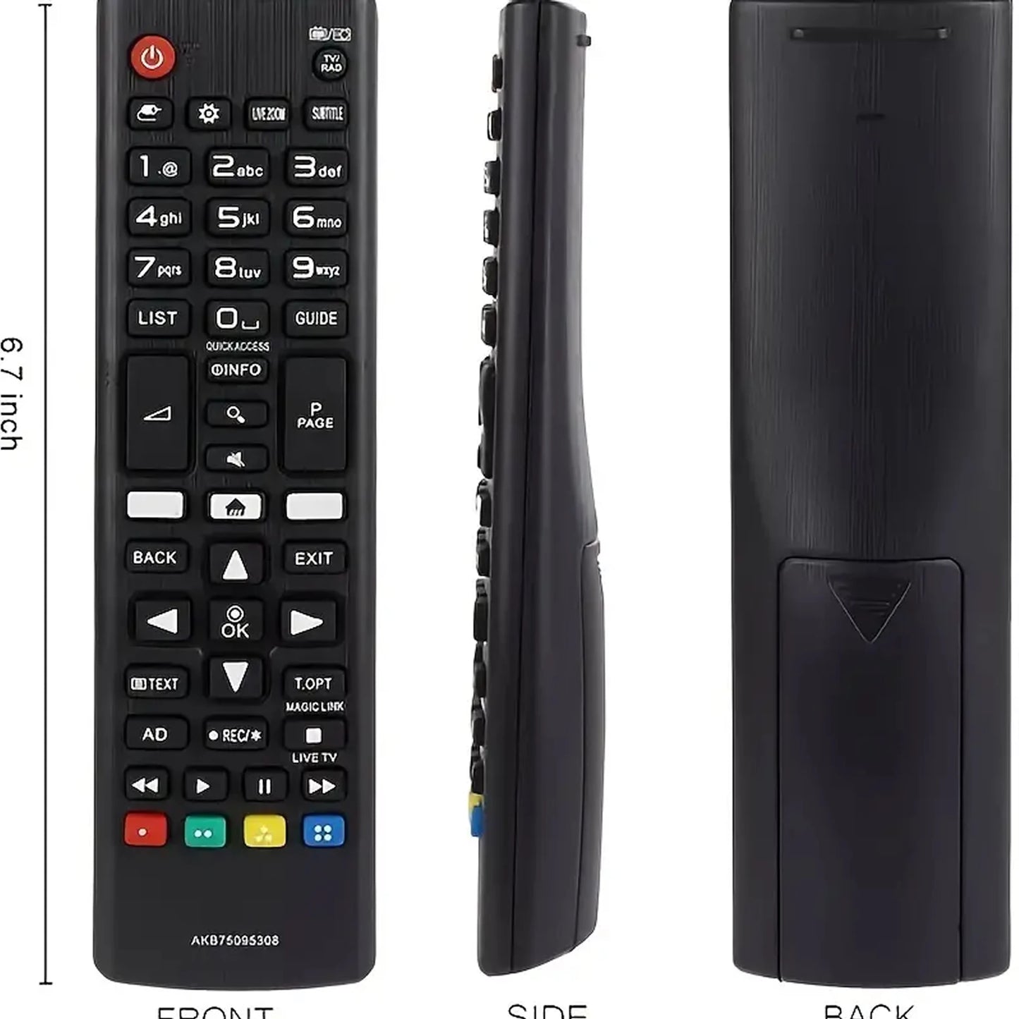 AKB75095308 Universal Remote Control for TV32LJ610V 43UJ634V 49UJ634V 55UJ634V 65UJ634V 43UJ6309 49UJ6309 60UJ6309 65UJ6309