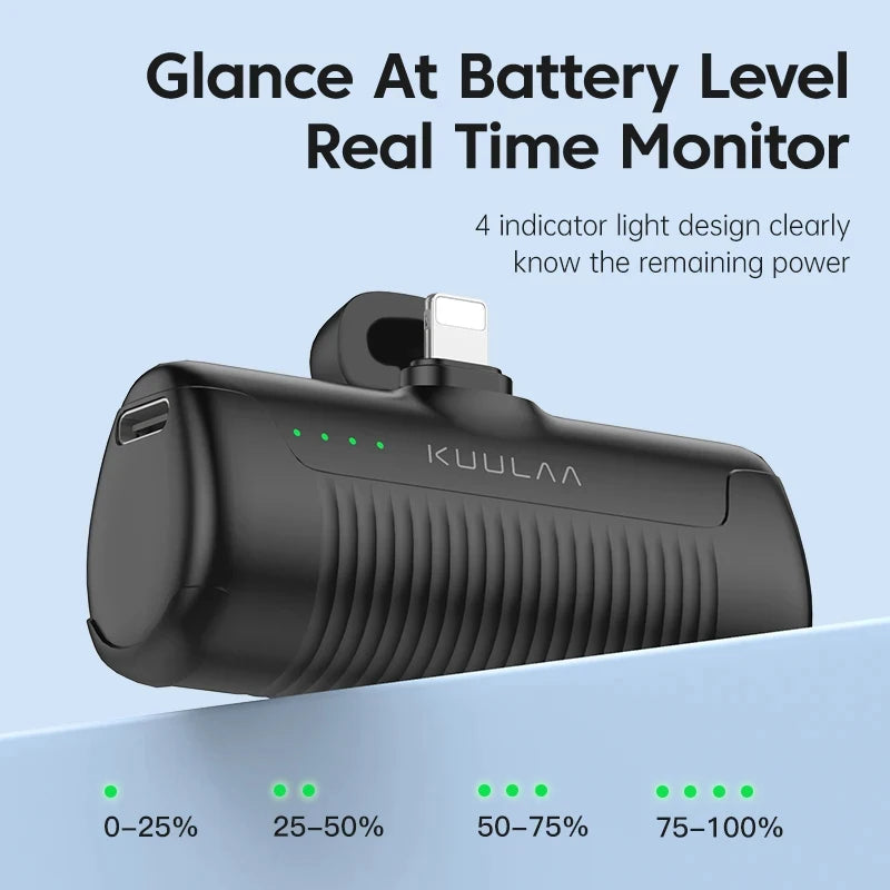 KUULAA Mini Power Bank 4500mAh - Multi