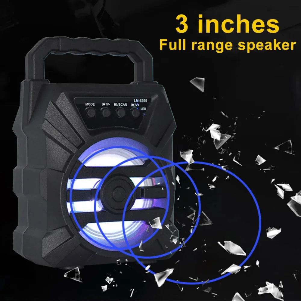 Wireless Speaker Sound Box High Power BT Speakers Tf Udisk Karaoke Handheld Sound Subwoofers For Dancing